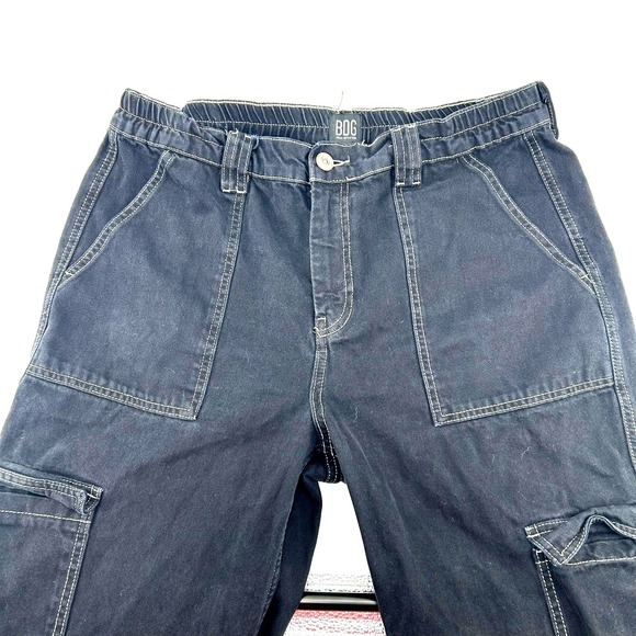 BDG Urban Outfitters Other - BDG Urban Outfitters Skate Jean W34 Black Contrast Stitch Cargo Pants Mens